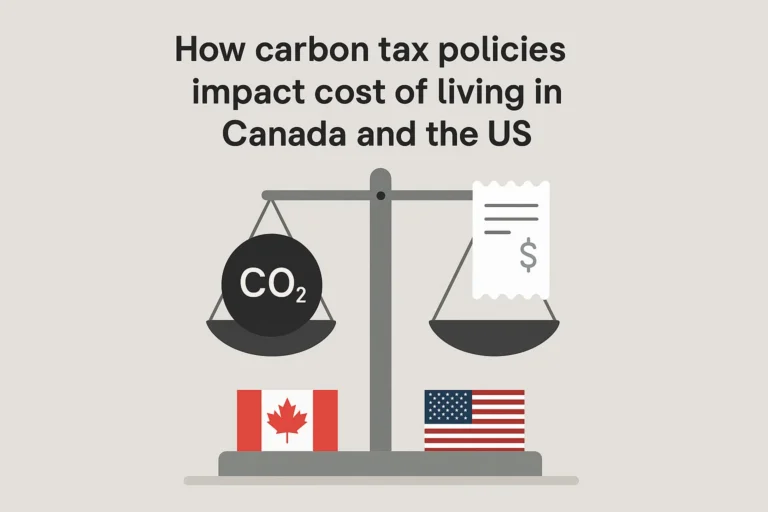 How carbon tax policies impact cost of living in Canada and the US